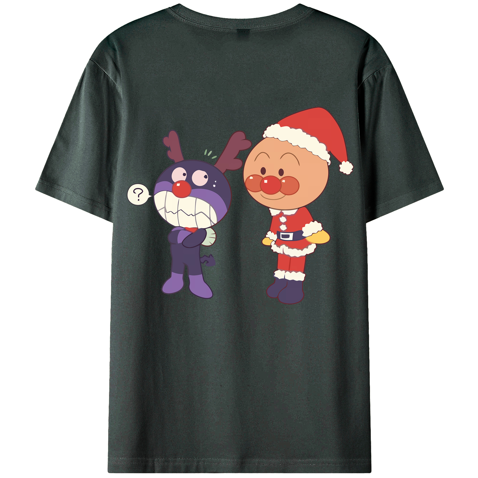 （画像用） アンパンマン Anpanman 綿100％ メンズ半袖Tシャツ（バックプリント） 通気性
